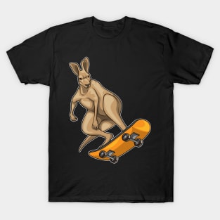 Kangaroo Skater Skateboard Sports T-Shirt